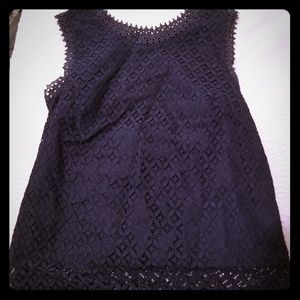 Navy Textured Tank